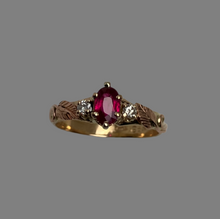 Load image into Gallery viewer, Ruby Mixed Gold Ring