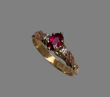 Load image into Gallery viewer, Ruby Mixed Gold Ring