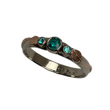 Load image into Gallery viewer, Pariaba Tourmaline 3-Stone Ring