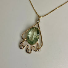 Load image into Gallery viewer, Prasiolite Rain Cloud Pendant