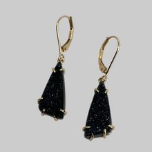Load image into Gallery viewer, Onyx Drusy Gumdrop Earrings