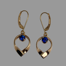 Load image into Gallery viewer, Sapphire Hug Earrings