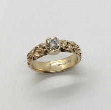 Load image into Gallery viewer, Old Mine Cushion Cut Diamond Dogwood Ring