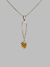 Load image into Gallery viewer, Citrine Exclamation Point Pendant