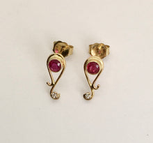 Load image into Gallery viewer, Ruby Paisley Earrings
