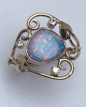 Load image into Gallery viewer, Opal Freeform Multi-Color Ring with Diamonds