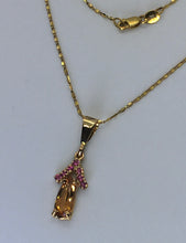 Load image into Gallery viewer, Imperial Topaz and Pink Sapphire Necklace