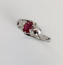 Load image into Gallery viewer, Ruby White Gold Ring