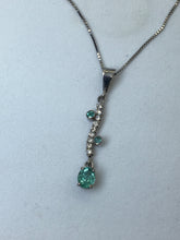 Load image into Gallery viewer, Parieba Tourmaline Cascading Diamond Pendant