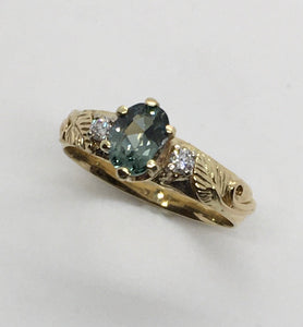 Montana Green Sapphire Ring