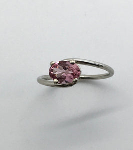 Pink Tourmaline Bypass Ring