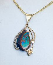 Load image into Gallery viewer, Koroit Nut Boulder Opal Necklace