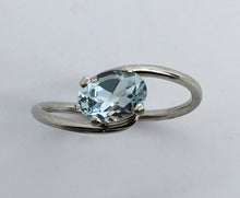 Load image into Gallery viewer, Aquamarine Bypass Ring