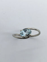 Load image into Gallery viewer, Aquamarine Bypass Ring