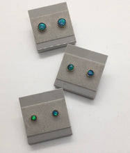 Load image into Gallery viewer, Australian Opal Gem Dot Post Earrings