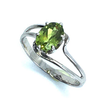 Load image into Gallery viewer, Peridot Double Wave Ring