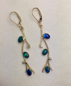 Opal Twig Earrings