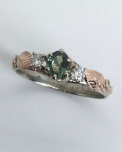 Load image into Gallery viewer, Alexandrite Ring in White and Rose Gold
