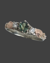 Load image into Gallery viewer, Alexandrite Ring in White and Rose Gold
