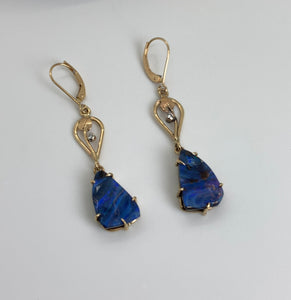 Boulder Opal Dangle Earrings