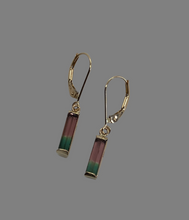 Load image into Gallery viewer, Watermelon Tourmaline Gumdrop Earrings
