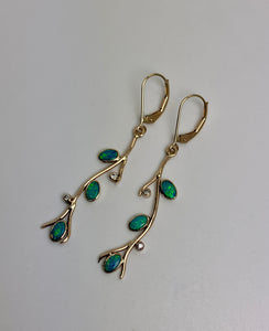 Opal Twig Earrings