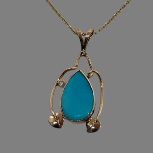 Sleeping Beauty Turquoise Pendant