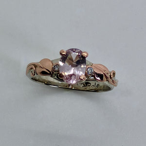 Morganite 2-Tone Ring