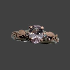 Morganite 2-Tone Ring