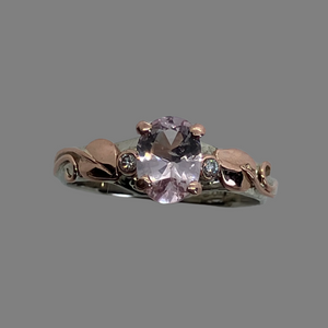 Morganite 2-Tone Ring