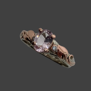 Morganite 2-Tone Ring