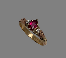 Load image into Gallery viewer, Ruby Mixed Gold Ring
