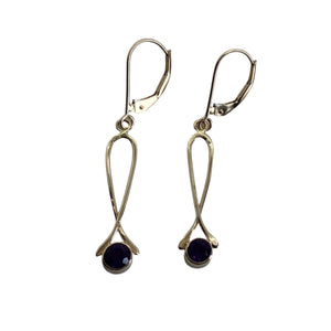 Amethyst Exclamation Point Pendant and Earrings Set