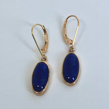 Load image into Gallery viewer, Lapis Gumdrop Earrings
