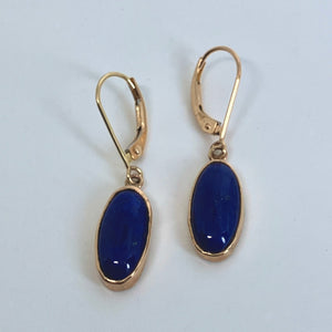 Lapis Gumdrop Earrings