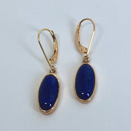 Lapis Gumdrop Earrings