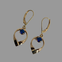 Load image into Gallery viewer, Sapphire Hug Earrings
