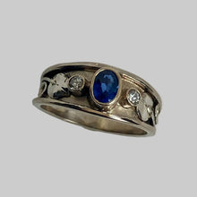 Load image into Gallery viewer, Ceylon Sapphire Recessed Band
