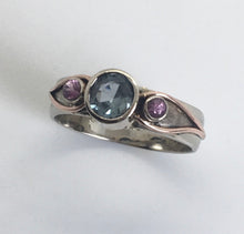 Load image into Gallery viewer, Pink and Blue Sapphire Ring
