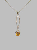 Citrine Exclamation Point Pendant