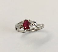 Ruby White Gold Ring