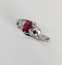 Load image into Gallery viewer, Ruby White Gold Ring
