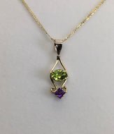 Peridot & Amethyst Necklace