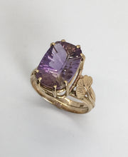 Load image into Gallery viewer, Ametrine Ring with Ginkgo Leaves
