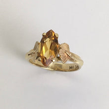 Load image into Gallery viewer, Citrine Ginkgo Leaf Ring
