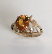 Madiera Citrine Ring