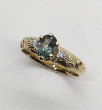 Load image into Gallery viewer, Montana Green Sapphire Ring

