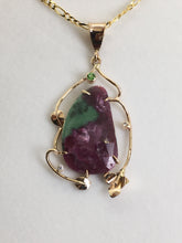 Load image into Gallery viewer, Ruby in Zoisite Necklace
