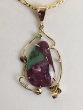 Load image into Gallery viewer, Ruby in Zoisite Necklace

