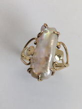 Load image into Gallery viewer, large oblong freshwater pearl ring
